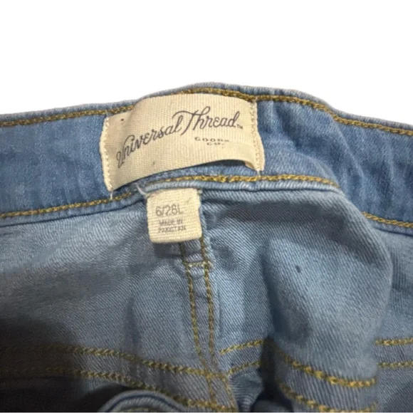 Universal Thread High Rise Skinny Jeans Light Blue Faded Women’s 6/28 Long - Picture 14 of 16